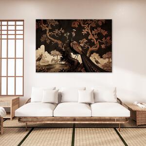 Obraz na plátne Orientálny páv na strome Rozmery: 60 x 40 cm
