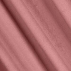 Tmavo ružový zamatový záves na flex páske MADI 140 x 300 cm