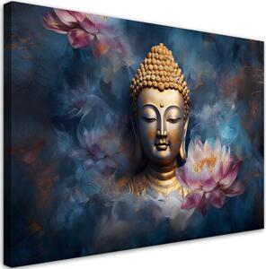 Obraz na plátne Budha a kvety Rozmery: 60 x 40 cm