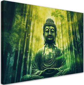 Obraz na plátne Budha v bambusovom lese Rozmery: 60 x 40 cm