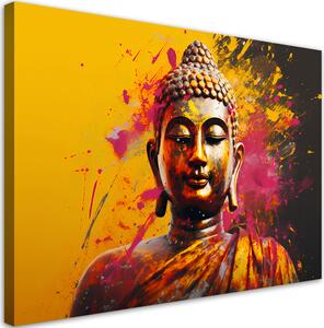 Obraz na plátne Budha na abstraktnom pozadí Rozmery: 60 x 40 cm