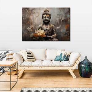 Obraz na plátne Socha meditujúceho Budhu Rozmery: 60 x 40 cm