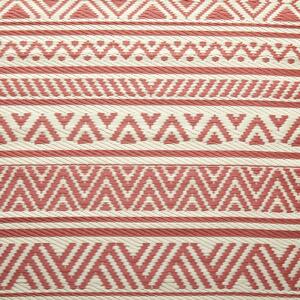 COLOUR CLASH Vonkajší koberec pruhy 118 cm - sv. červená/krémová
