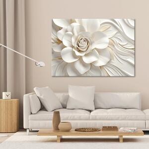Obraz na plátne Krásna biela ruža Rozmery: 60 x 40 cm