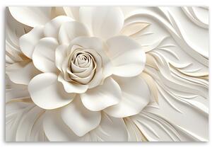 Obraz na plátne Krásna biela ruža Rozmery: 60 x 40 cm