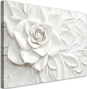 Obraz na plátne Nádherná biela ruža Rozmery: 60 x 40 cm