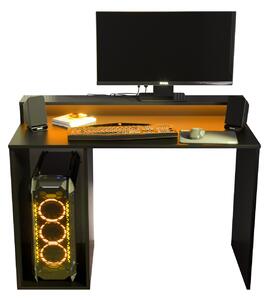 Herný PC stolík Garrick 2 (čierny) (s LED RGB osvetlením). Vlastná spoľahlivá doprava až k Vám domov. 1064135