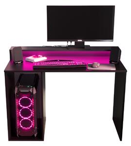 Herný PC stolík Garrick 2 (čierny) (s LED RGB osvetlením). Vlastná spoľahlivá doprava až k Vám domov. 1064135