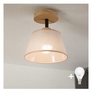 Brilagi - LED Prisadený luster ANTHONY 1xE14/60W/230V dub/béžová