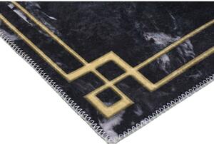 Tmavosivý prateľný koberec 150x80 cm - Vitaus