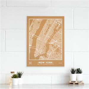 Nástenná korková mapa – New York L