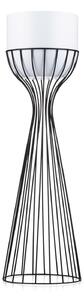 KOVOVÝ KVETINÁČ SO STOJANOM GLAM 68X20 CM BIELA/ČIERNA