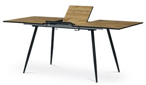 Dizajnový jedálenský rozkladací stôl 140+40, dyha divoký dub (a-921 dub)