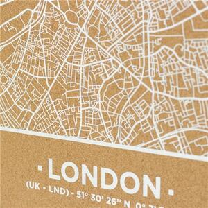 Nástenná korková mapa – Londýn L