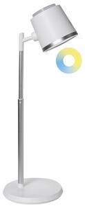 Stolná a nástenná LED lampa biela syntetický materiál 3 režimy teploty svetla so stmievačom nastaviteľná odnímateľná kancelária