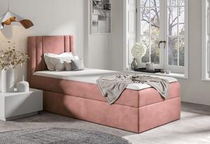 Boxspringová posteľ CELESTA MINI - 100x200, ružová 1 + topper ZDARMA