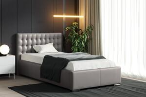Čalúnená posteľ NATAL MINI - 90x200, šedá eko koža