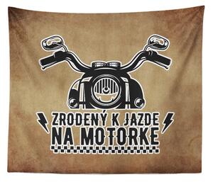 Sablio Deka Zrodený k jazde na motorke: 150x120 cm