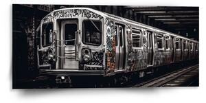 Sablio Obraz Mestské metro s graffiti - 110x50 cm