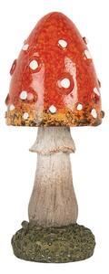 Dekorácia figúrka huba muchotrávka - Ø 5*12 cm - Clayre & Eef