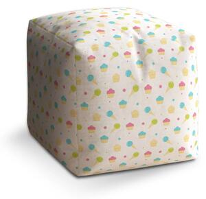 Sablio Taburet Zmrzlinky a muffiny - 40x40x40 cm