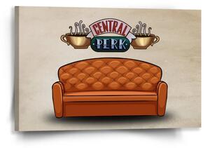 Sablio Obraz Seriál Priatelia CENTRAL PERK Gauč - 60x40 cm