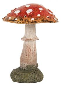 Dekorácia figúrka huba muchotrávka - Ø 9*12 cm - Clayre & Eef