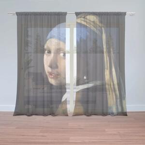 Sablio Záclony Dievča s perlou - Johannes Vermeer: 2ks 150x250cm