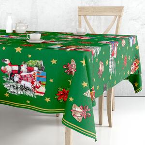 Obrus ​​PVC Mirella 137B - Vianočný zelený 140cm x 20m