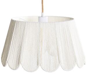 Závesná lampa svetlá béžová tienidlo z papierovej šnúry boho štýl svietidlo obývacia izba spálňa