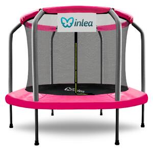 INLEA ULTIMATE Jump Trampolína 150 cm s vnútornou ochrannou sieťou - ružová