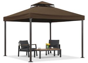 Hnedý záhradný pavilón Valencia 3x3 m Garden Point