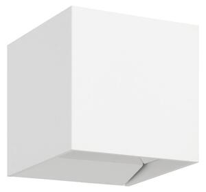 Vonkajšie nástenné svietidlo Calpino 3, biela, šírka 10 cm, 2-pl., Biela / opálová, Hliník, Moderný, Nástenné svietidlo