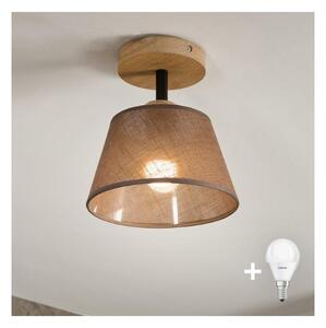Brilagi - LED Prisadený luster ANTHONY 1xE14/60W/230V dub/hnedá