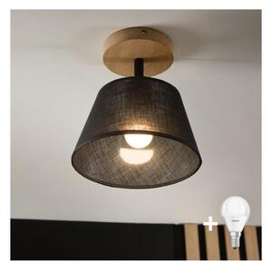 Brilagi - LED Prisadený luster ANTHONY 1xE14/60W/230V dub/čierna