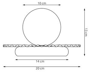 Stolná lampa UMBRA 1xG9/8W/230V béžová