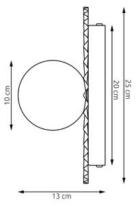 Nástenné svietidlo UMBRA 1xG9/8W/230V béžové