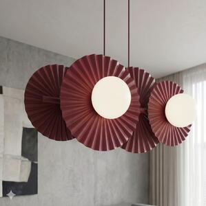 Závesný luster UMBRA na lanku 4xG9/8W/230V, červený