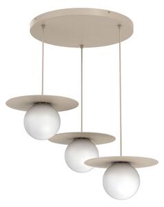 Luster na lanku FLAT 3xE27/15W/230V béžová