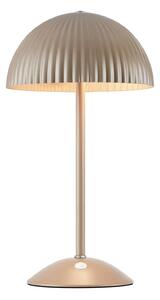 Stolová lampa Zin, hnedá, železo, výška 35,5 cm, G9, Hnedá / hrdzavá, Obývacia izba / jedáleň, kov, Stojacie svietidlo
