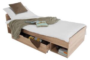 Detská-študentská posteľ 90, dub sonoma (k185712)