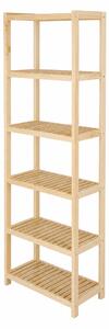 Regál drevený borovicový PN 6 - 213x80x43 cm