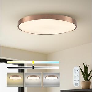 Immax NEO 07323L-LED stmievateľné stropné svietidlo SEMPLICI 96W/230V priemer 80 cm Wi-Fi Tuya rosé + diaľkové ovládanie