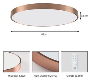 Immax NEO 07323L-LED stmievateľné stropné svietidlo SEMPLICI 96W/230V priemer 80 cm Wi-Fi Tuya rosé + diaľkové ovládanie