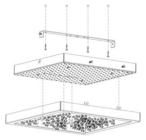 Eglo 32025 - LED Stropné svietidlo CARDITO LED/16W/230V