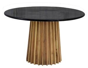 JEDÁLENSKÝ STÔL, akácia, čierna, farba akácie, 120/120/76 cm Livetastic - Online Only zostavy, Online Only