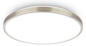 Stropné LED svetlo Kaida nikl matný, Ø 30 cm, EEK A, 4 000 K, Hliník / sivá / zinok, Pracovňa / Kancelária, kov, Závesné svietidlo