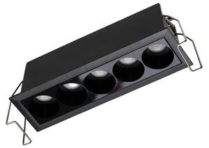 Minimalistické podhľadové svietidlo do sadrokartonu Tetris 14 10W CCT čierna