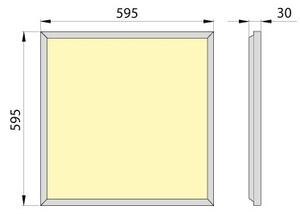 LED Podhľadový panel OREGA PLUS 60 LED/40W/230V 4000K IP40