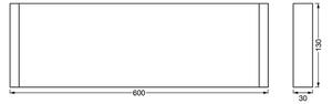 Ledvance - Polica s LED osvetlením LINEAR LED/12W/230V 60 cm IP44